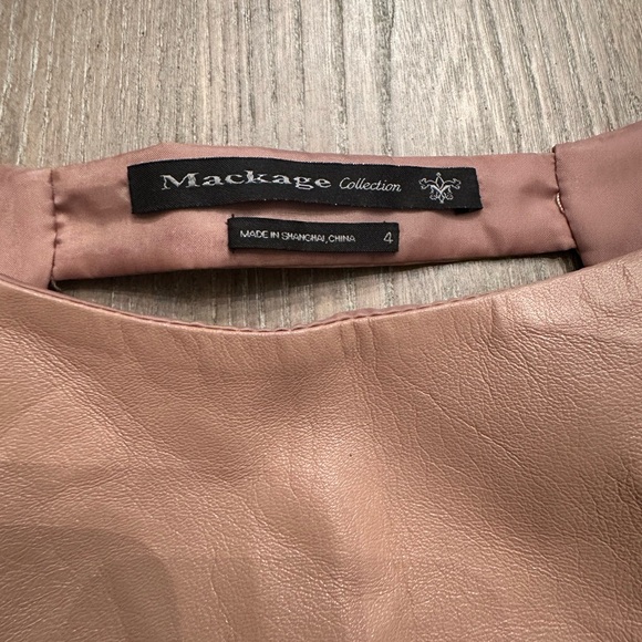 NWOT Mackage Faux Leather Lace Up Dress - Picture 9 of 11